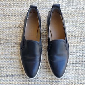 Everlane The Leather Street Shoe Almond Toe Black Slip On Womens 8